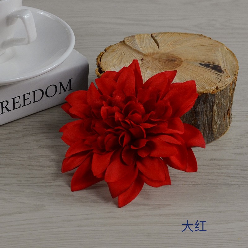 Reddiameter 10Cm Artificial Dahlia Head