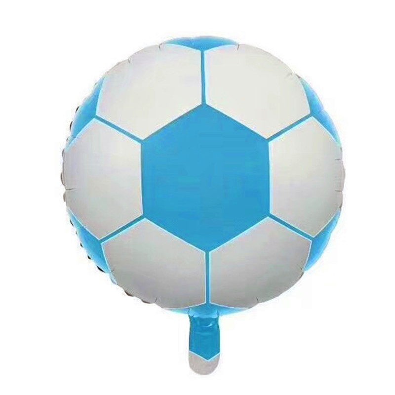 Football Sky Blue Foil Balloon