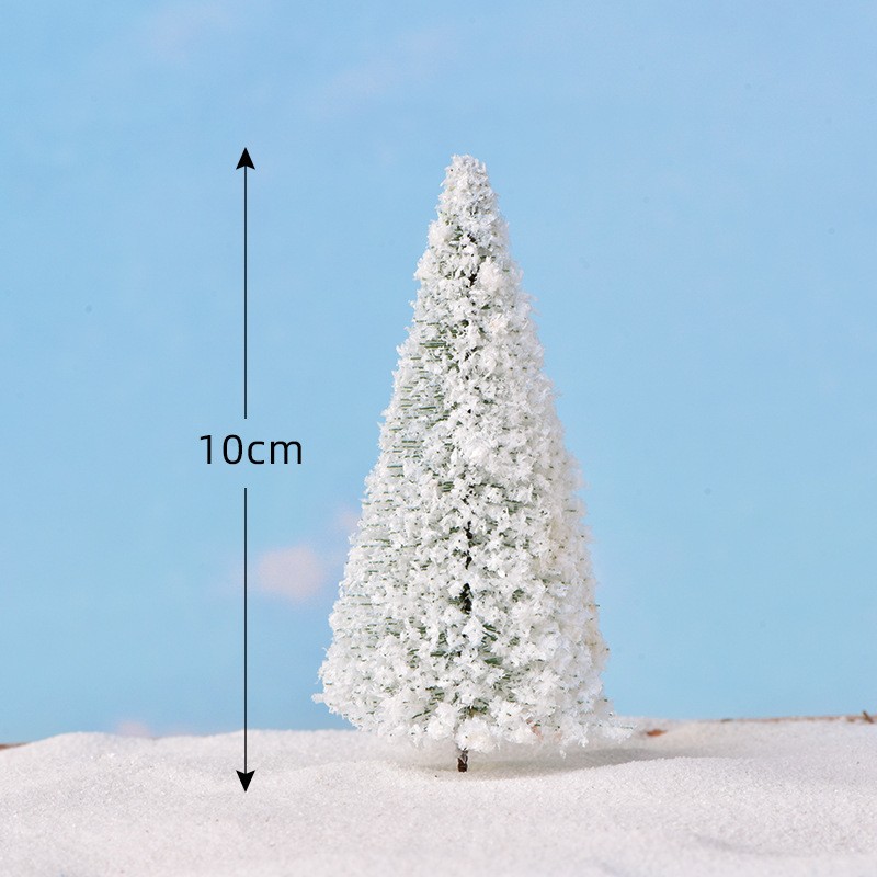 White Christmas Tree - Medium Micro Landscape Miniature Craft Supplies