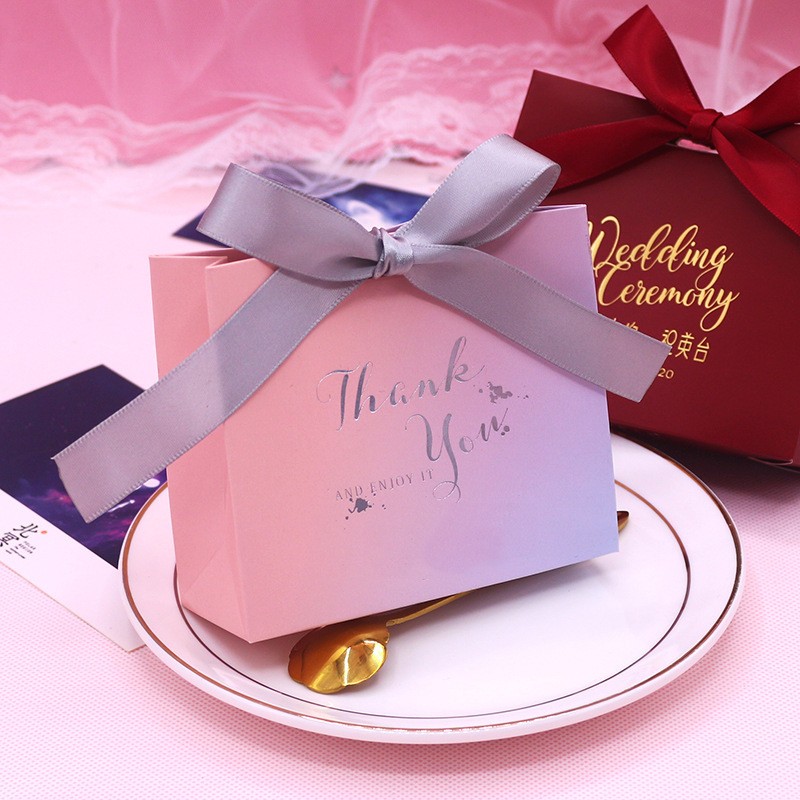 Gradient Bag Small - Ribbon Wedding Favors Box
