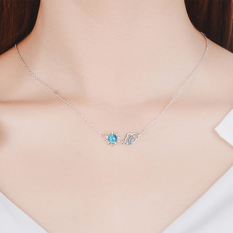 1112# Stars And Clouds Kstyle Necklace Clearance