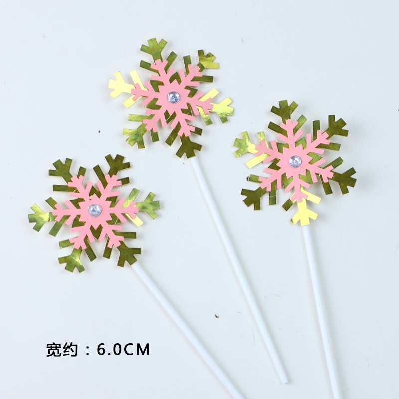 Laser Powder 3 Pieces Cake Topper Decoration Clearance