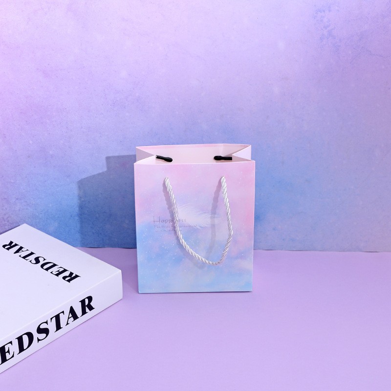 1913 - 01 Powder Blue 17X14Cm Gift Bag