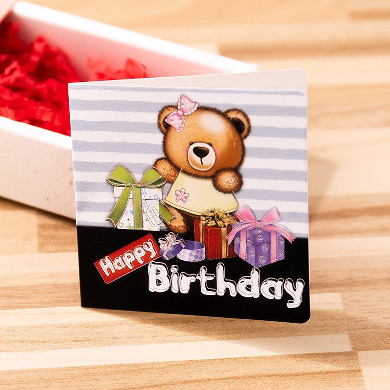 14 Happy Birthday Small Bronzing Greeting Card