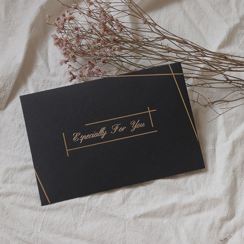 Hot Stamping Black Envelope Envelope Clearance