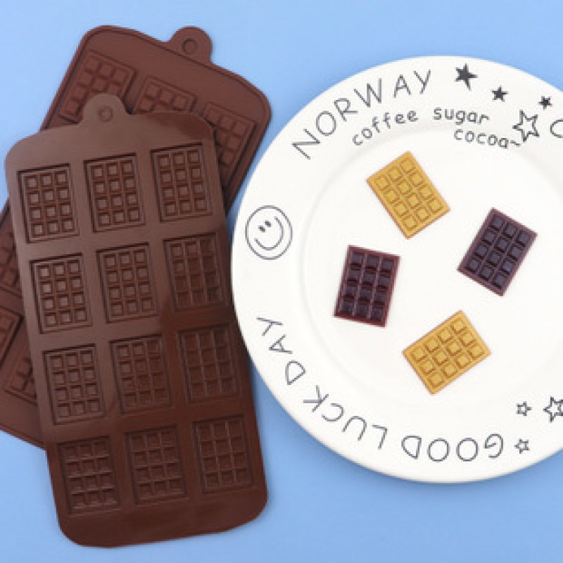 Chocolate 12 Silicone Waffle Chocolate Mold
