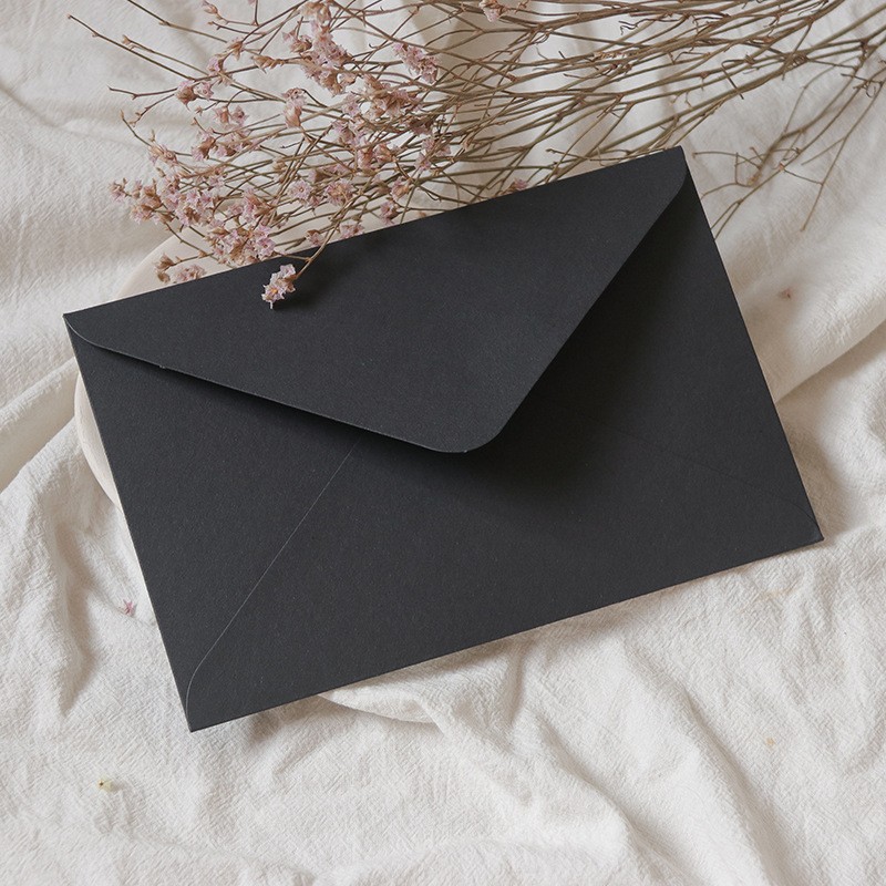 Black Envelope Blank No Words Envelope