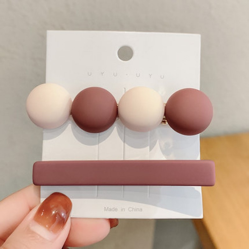 K176-8 Round Warm Card Korean Style Hair Clip Clearance