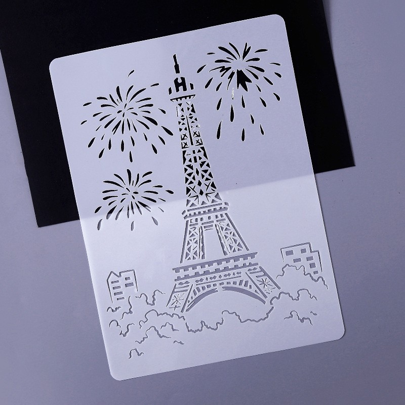 1 Eiffel Tower Stencil Template