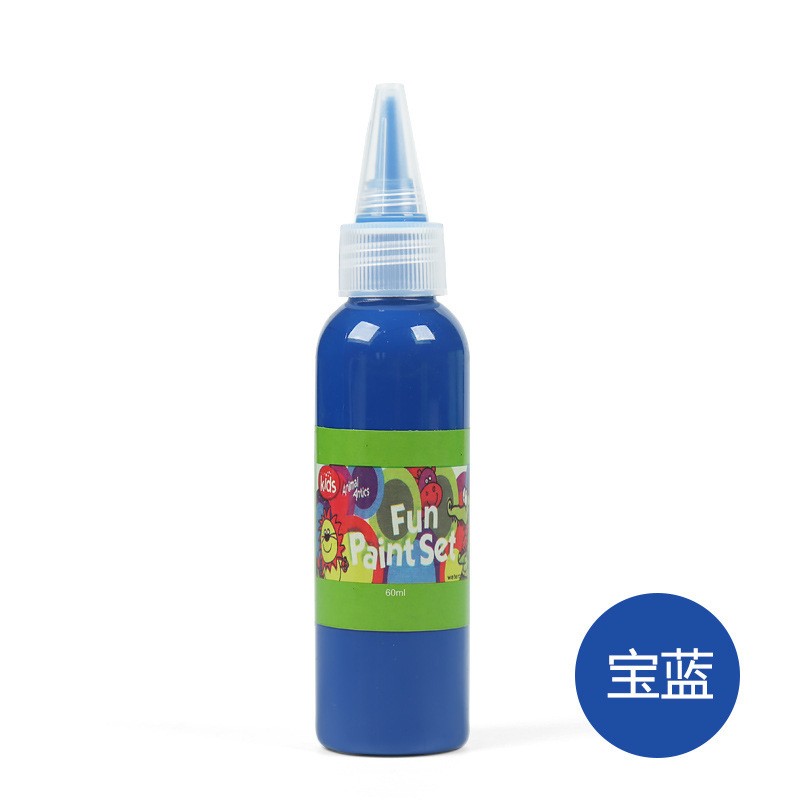 60Ml Water Sapphire Blue Finger Paint