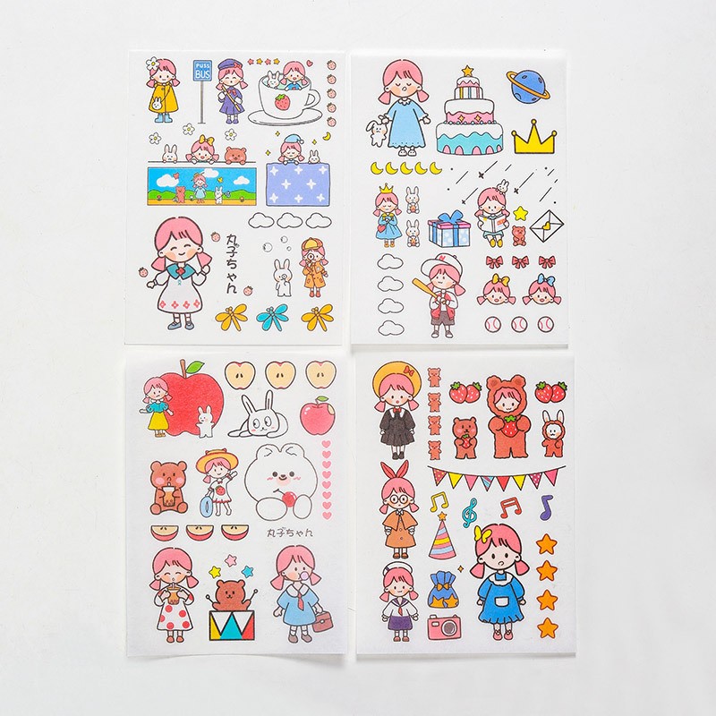 Maruko Girl Sticker Sheet