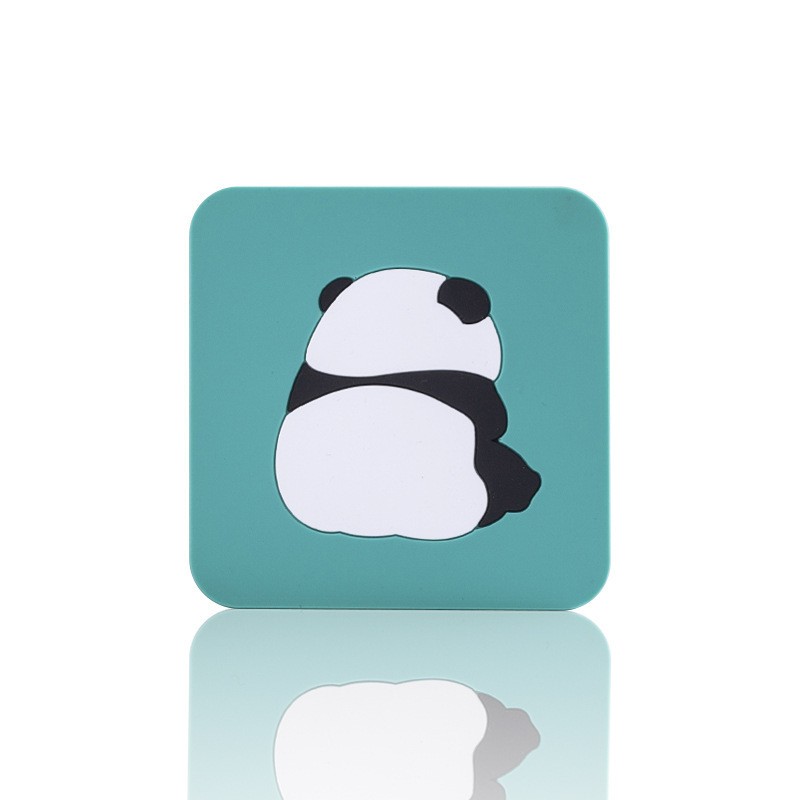 Square Panda Silicone Placemat