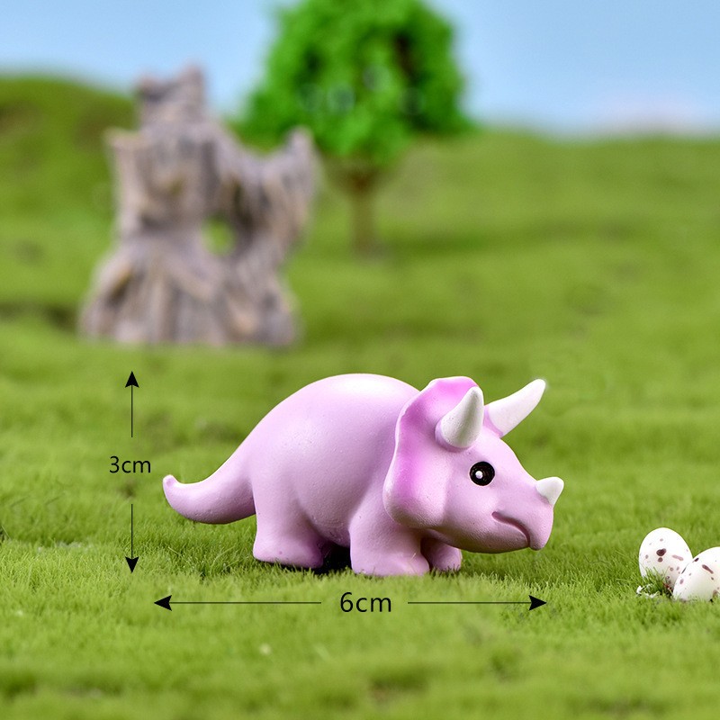 Purple Triceratops Craft Miniatures
