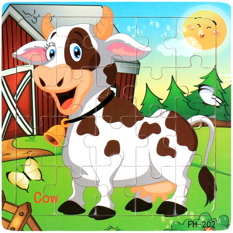 20 Pieces Of 2002 Cattle 66 Piece Childrens Puzzle