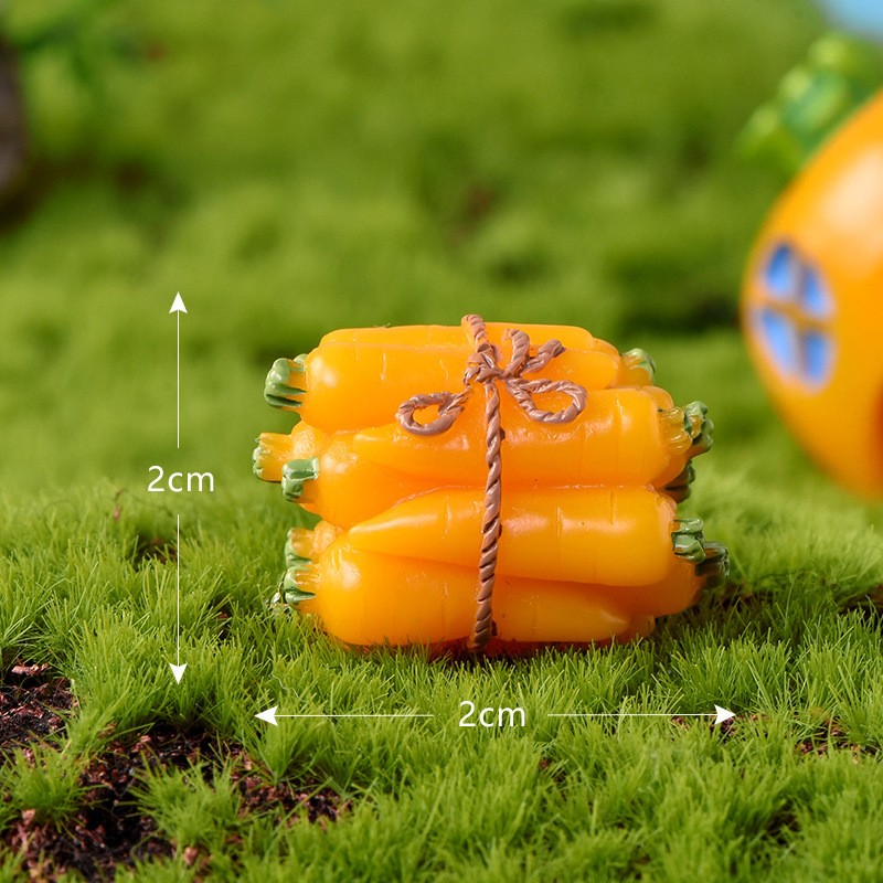 No 7 Bundle Of Radishes Rabbit Paradise Micro Landscape Miniature Craft Supplies
