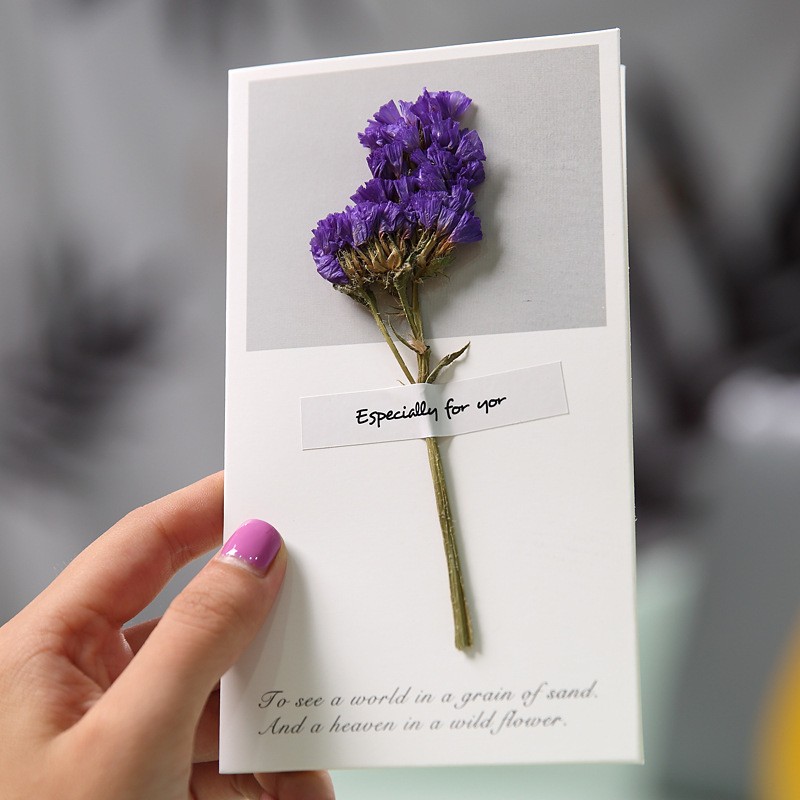 Forget Me Not Purple Greeting Card