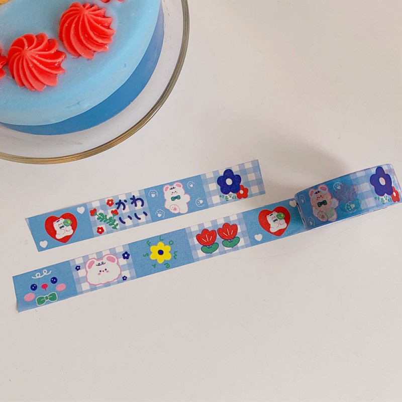 7# Blue Bear Washi Tape Clearance