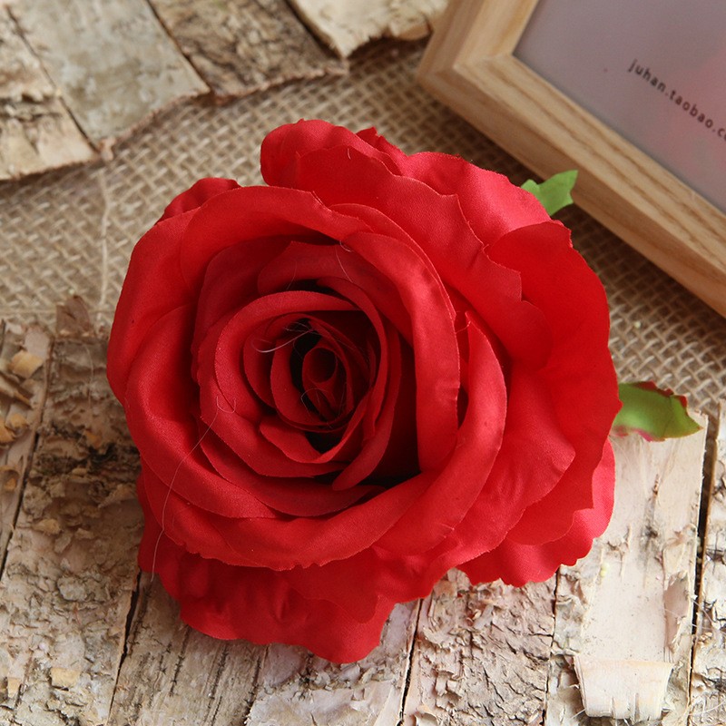 Big Red Artificial Rose Head Clearance