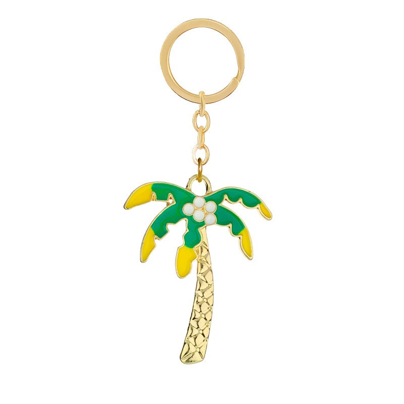 No. 19. Yellow Coconut Tree Allow Keyring
