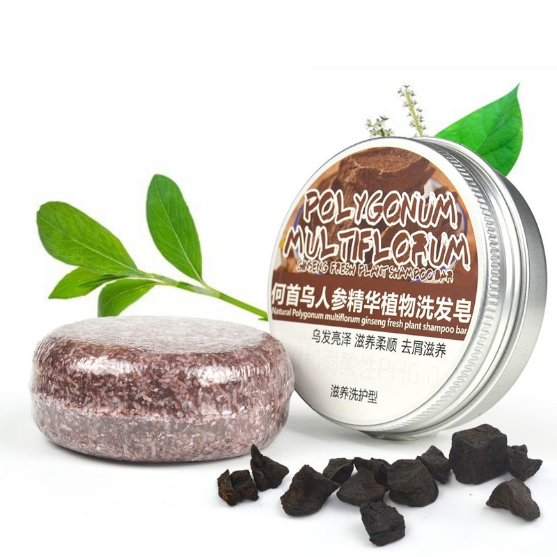 Polygonum Multiflorum Shampoo Soap with Box Essential Oil Shampoo Bar Clearance