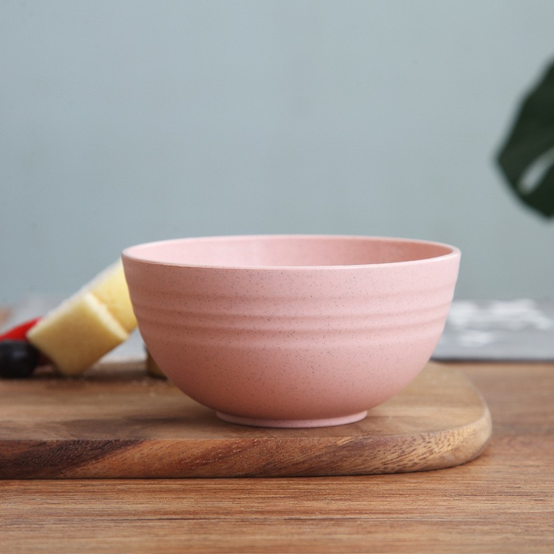 15cm Nordic Powder Wheat Straw Eco Rice Bowl