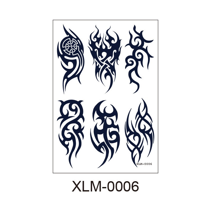 Pattern Xlm - 0006 110X160 Temporary Tattoo Sheet Clearance