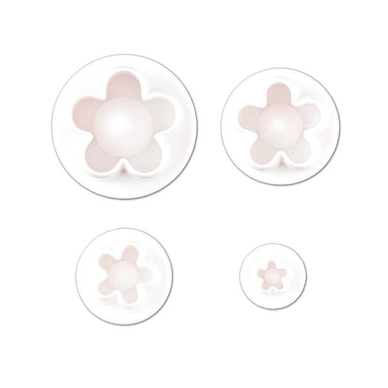 Opp 4Pcs Five-Petal Flower Cake Mold