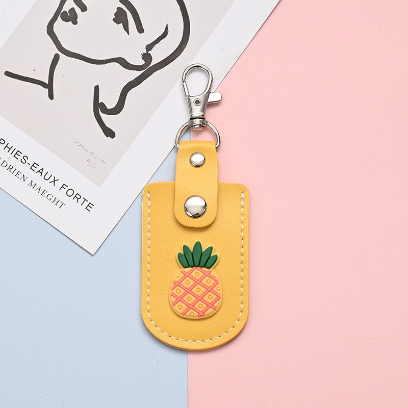 Soft Rubber - Pineapple Access Card Sleeve Keyring Clearance
