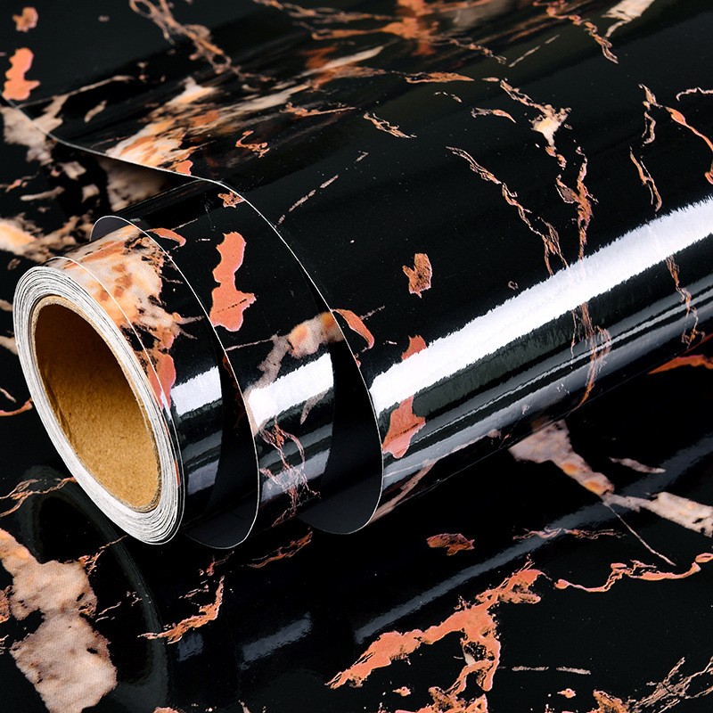 Palace Black Golds 40Cm Wide X 1 Meter Pvc Waterproof Sticker Roll