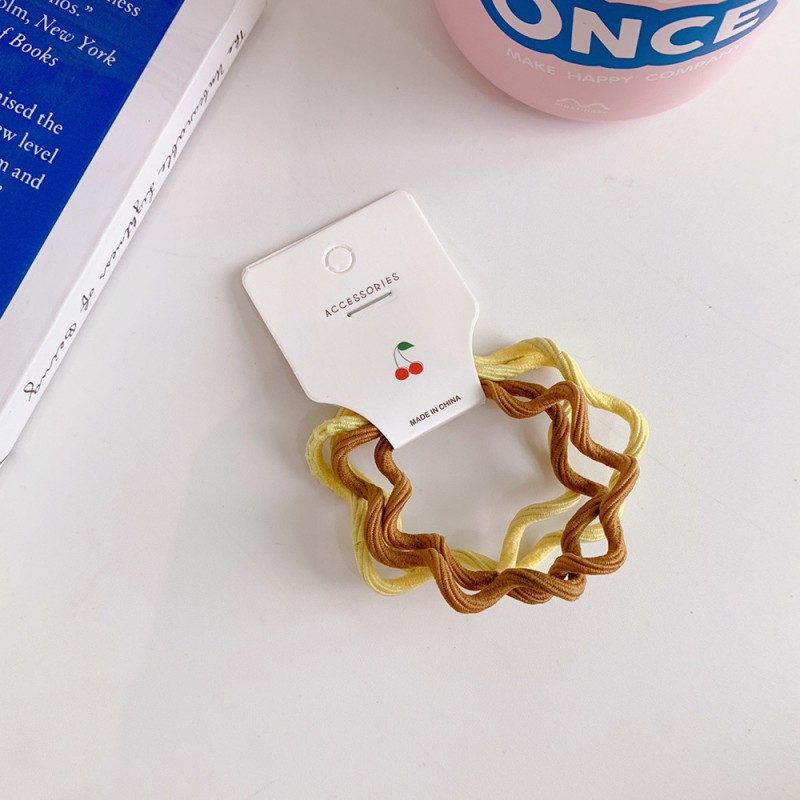 1# Yellow Series 4 Pieces Hair Accessories