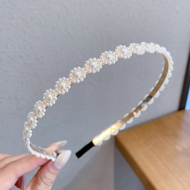 F Pearl Headband Kstyle Headband