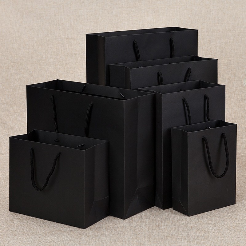 Black Cards Vertical 5 20X10X28 Gift Bag