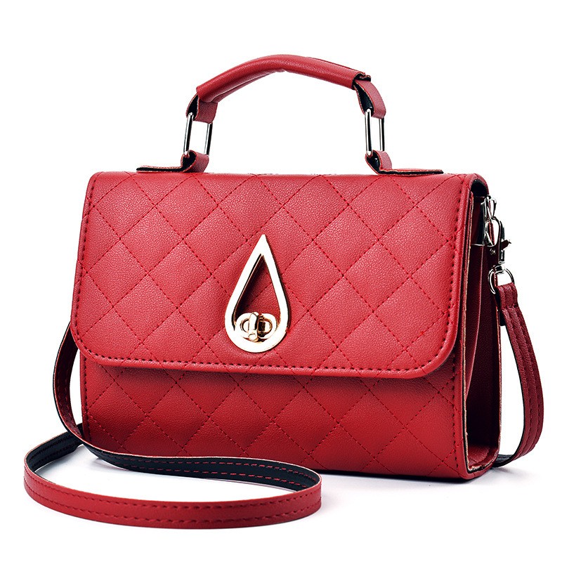 Wine Red Korean Fashion Handbag