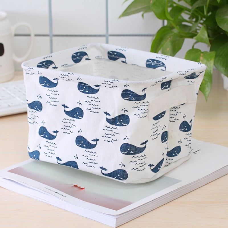 Whale Canvas Storage Basket