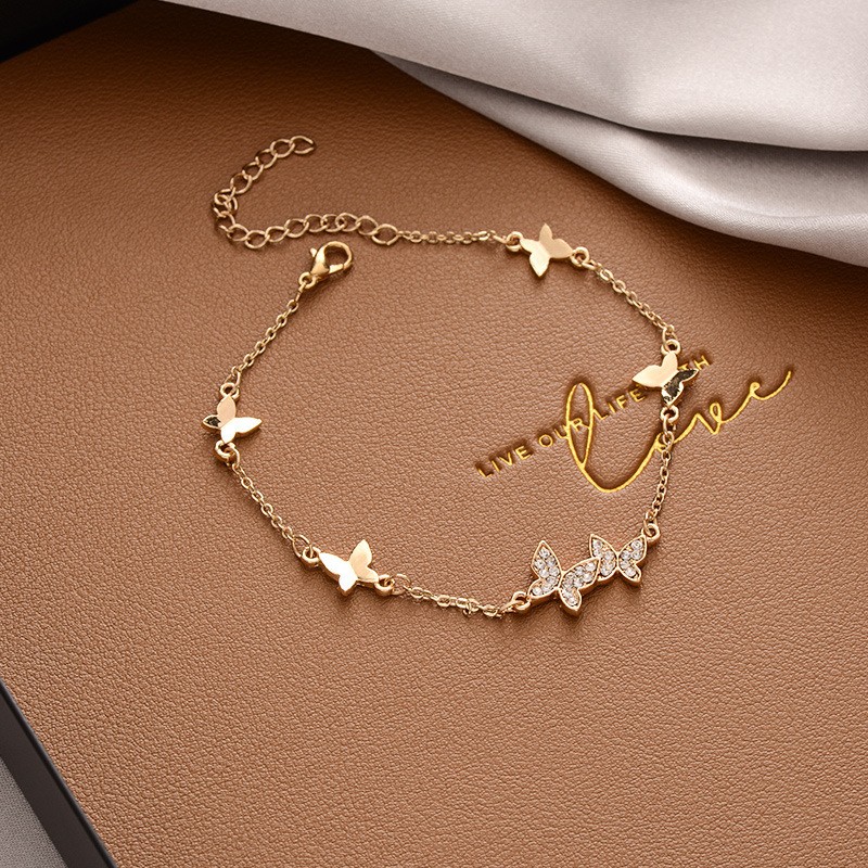 2067# Pina Golden Butterfly Kstyle Bracelet