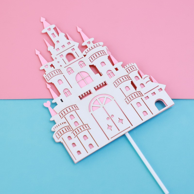 Pink Castle - 1 Pack Cake Topper