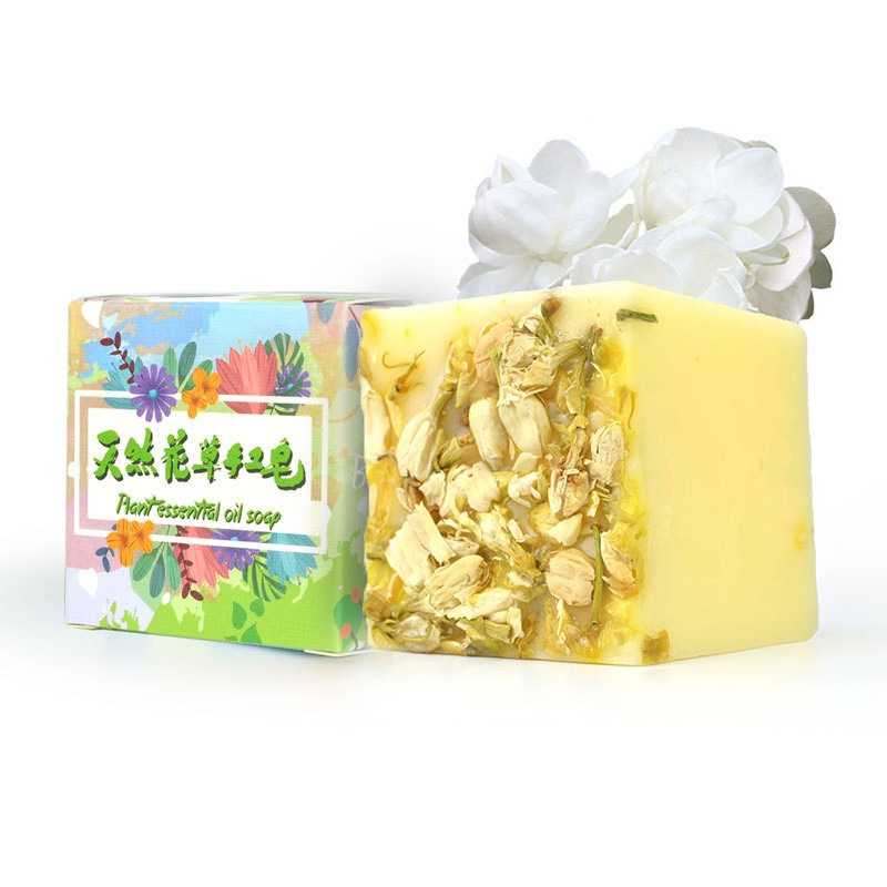 Square Jasmine Box Floral Essential Oil Soap Clearance