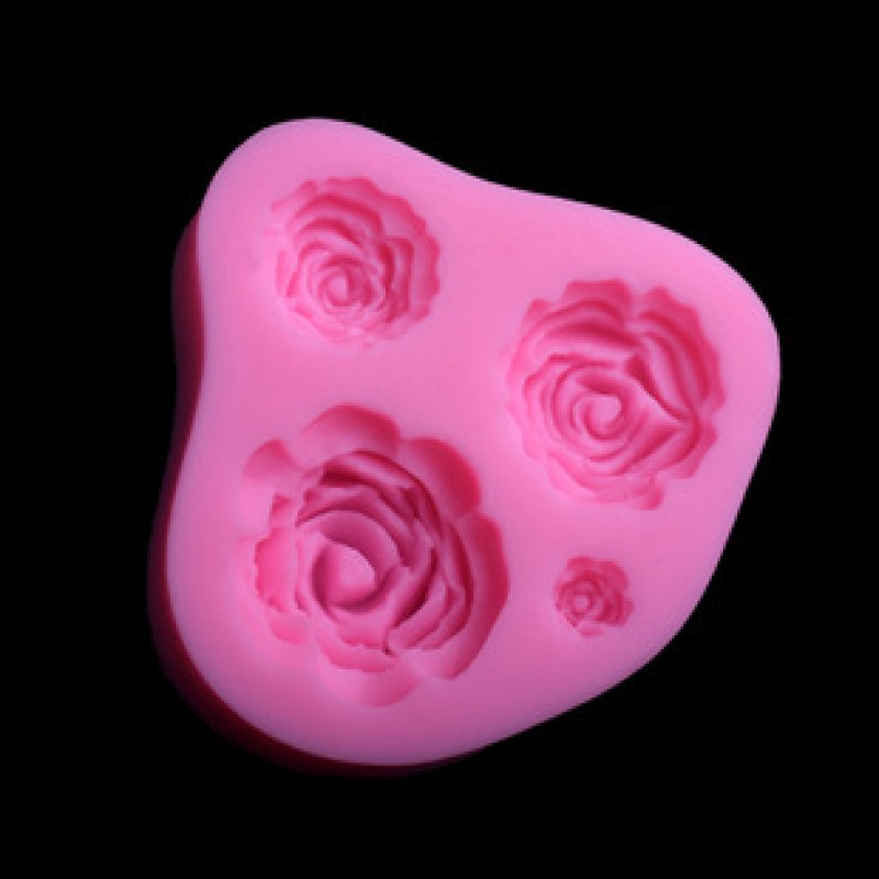 7.2x6.7x1.5cm 46G Rose Silicon Mold