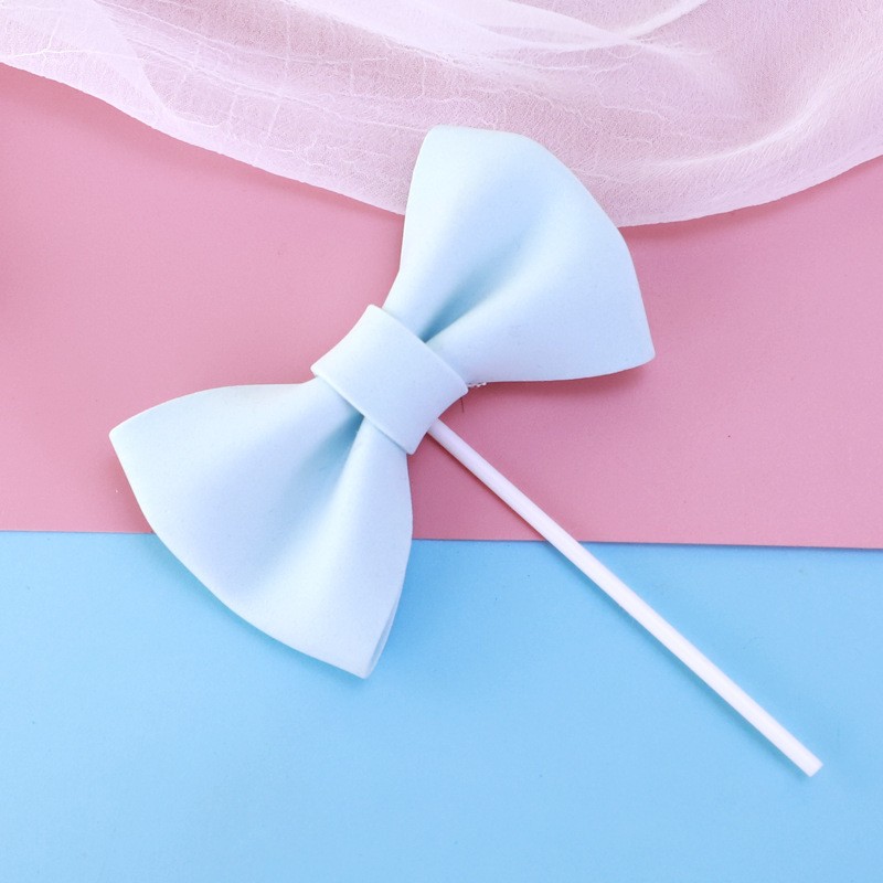 Blue Pure Ribbon - 1 Pack Cake Topper