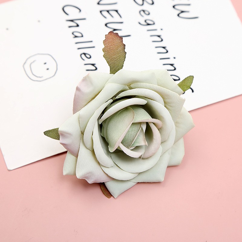 Light Green Artificial European Rose Clearance