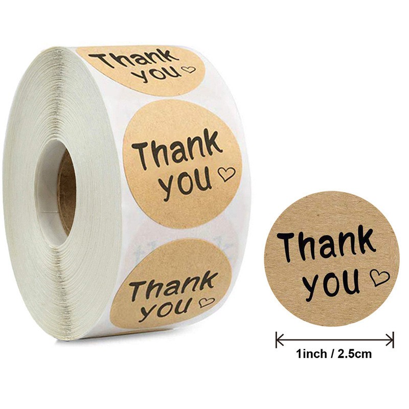 No. 7 Thank You Stickers