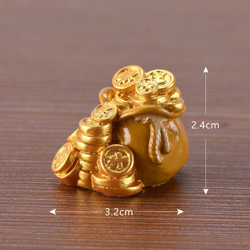 Gold Coin Bag Craft Miniatures