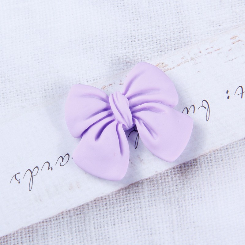 6# Purple Bow Resin Miniature Craft Supplies