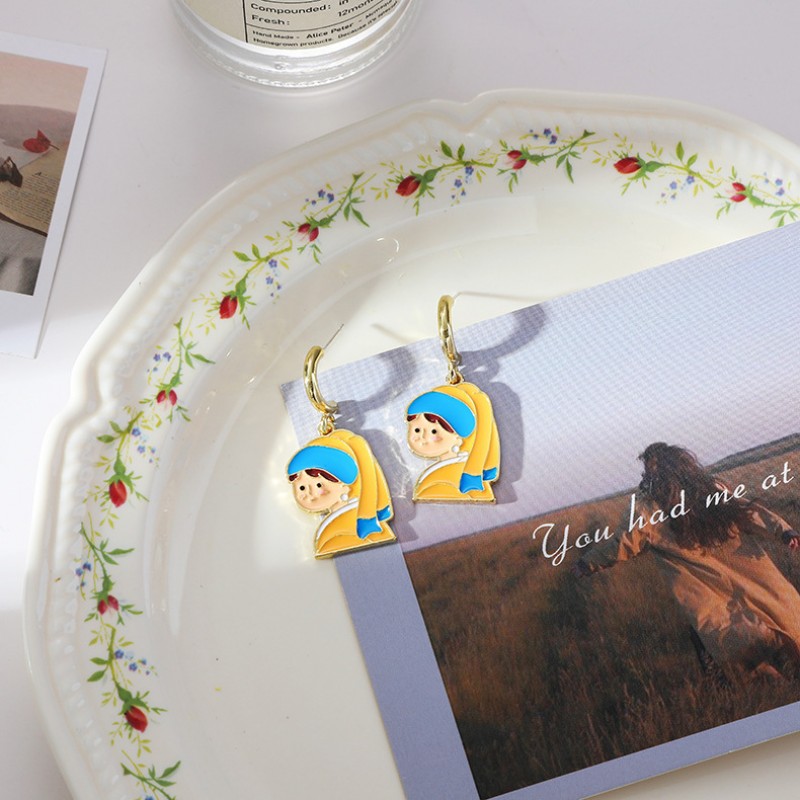 3 Portraits KStyle Earring Studs Clearance