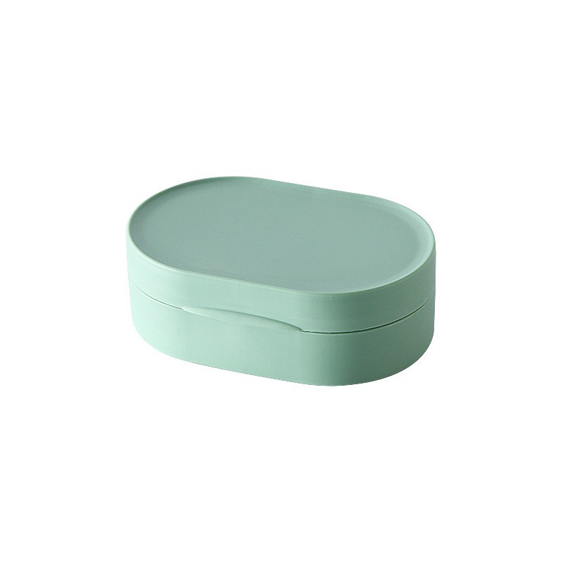 Large Oval Green Portable Soap Box