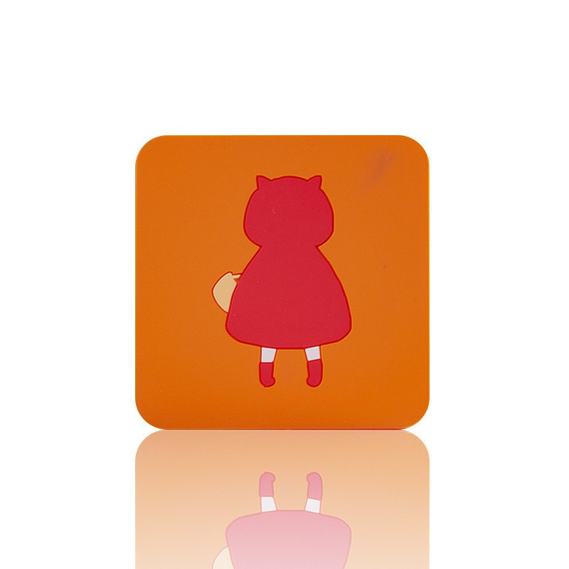 Square Little Red Riding Hood Silicone Placemat