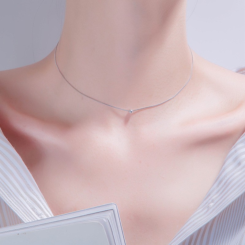 1105# Round Bead Necklace Kstyle Necklace