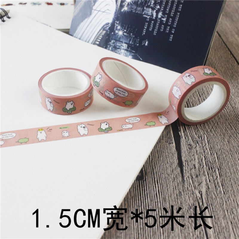 Pink Cat Paper Washi Tape