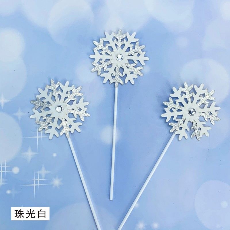 Pearl White 3 Pieces Cake Topper Decoration Clearance