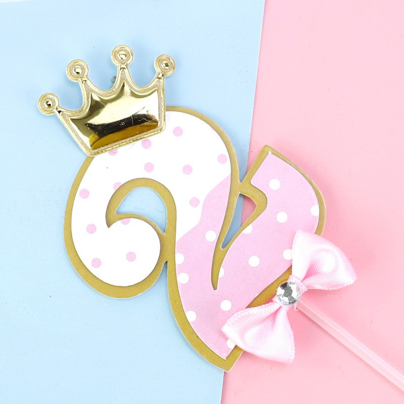 Pink - Number 2 Cake Topper